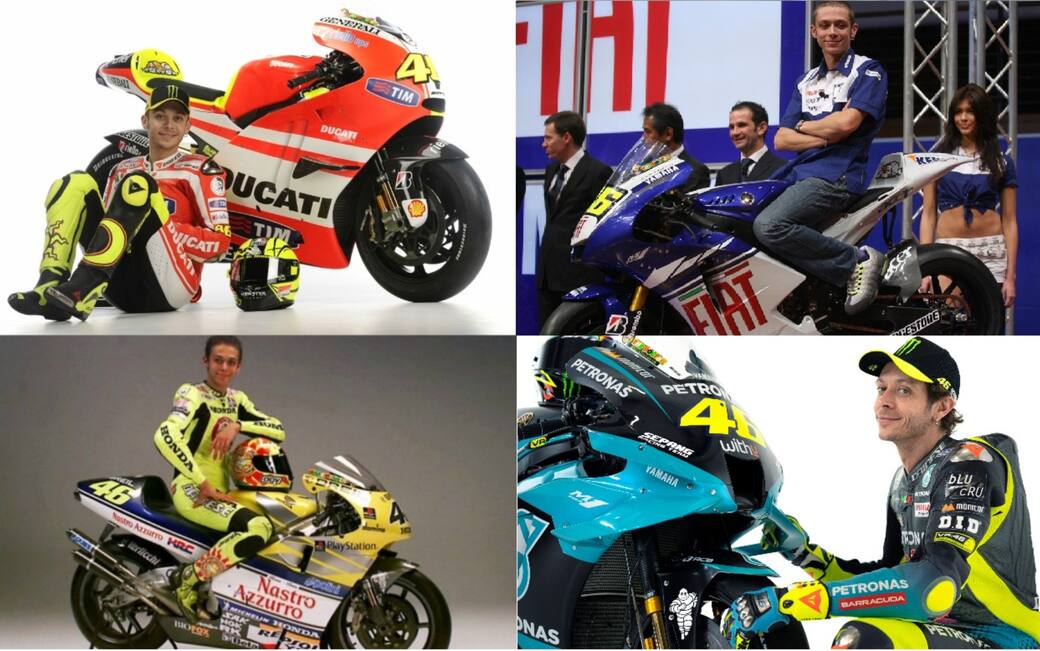 Valentino Rossi, Tutte Le Moto Della Carriera Del Dottore In MotoGP ...