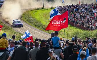 AUGUST 06: Jari Huttunen (FIN), M-Sport World Rally Team, Ford Fiesta Rally1 during the Rally Finland on August 06, 2022. (Photo by McKlein / LAT Images)