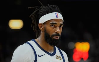 SALT LAKE CITY, UT - OCTOBER 14:  Mike Conley #10 of the Utah Jazz looks on during a preseason game against the Sacramento Kings at Vivint Smart Home Arena on October 14, 2019 in Salt Lake City, Utah. NOTE TO USER: User expressly acknowledges and agrees that, by downloading and or using this photograph, User is consenting to the terms and conditions of the Getty Images License Agreement.  (Photo by Alex Goodlett/Getty Images)