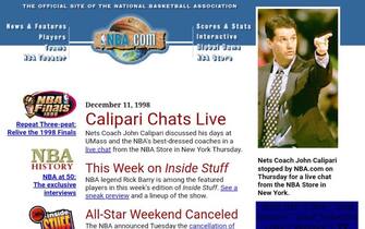 NBA.com nel 1998