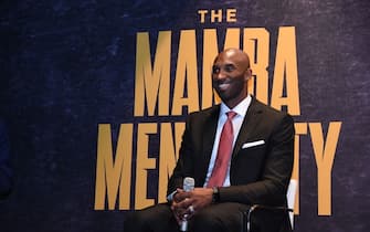 LOS ANGELES - OCTOBER 25: Kobe Bryant poses for a photo during the Mamba Mentality book launch Q & A on October 25, 2018 at Staples Center in Los Angeles, California. NOTE TO USER: User expressly acknowledges and agrees that, by downloading and/or using this Photograph, user is consenting to the terms and conditions of the Getty Images License Agreement. Mandatory Copyright Notice: Copyright 2018 NBAE (Photo by Juan Ocampo/NBAE via Getty Images)