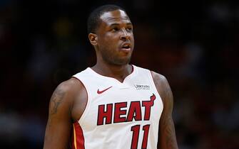 MIAMI, FLORIDA - OCTOBER 18:  Dion Waiters #11 of the Miami Heat looks on against the Houston Rockets during the first half at American Airlines Arena on October 18, 2019 in Miami, Florida. NOTE TO USER: User expressly acknowledges and agrees that, by downloading and or using this photograph, User is consenting to the terms and conditions of the Getty Images License Agreement. (Photo by Michael Reaves/Getty Images)