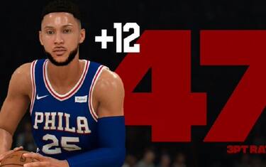 Simmons, basta una tripla: rating su a NBA 2k20