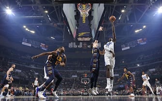 CLEVELAND, OH - NOVEMBER 27: Jonathan Isaac #1 of the Orlando Magic shoots the ball against the Cleveland Cavaliers on November 27, 2019 at Quicken Loans Arena in Cleveland, Ohio. NOTE TO USER: User expressly acknowledges and agrees that, by downloading and/or using this Photograph, user is consenting to the terms and conditions of the Getty Images License Agreement. Mandatory Copyright Notice: Copyright 2019 NBAE (Photo by David Liam Kyle/NBAE via Getty Images)