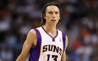 PHOENIX, AZ - APRIL 13:  Steve Nash #13 of the Phoenix Suns during the NBA game against the San Antonio Spurs at US Airways Center on April 13, 2011 in Phoenix, Arizona.  NOTE TO USER: User expressly acknowledges and agrees that, by downloading and or using this photograph, User is consenting to the terms and conditions of the Getty Images License Agreement.  (Photo by Christian Petersen/Getty Images)