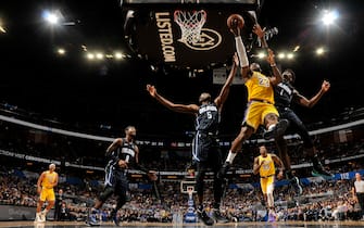 ORLANDO, FL - DECEMBER 11: LeBron James #23 of the Los Angeles Lakers shoots the ball against the Orlando Magic on December 11, 2019 at Amway Center in Orlando, Florida. NOTE TO USER: User expressly acknowledges and agrees that, by downloading and or using this photograph, User is consenting to the terms and conditions of the Getty Images License Agreement. Mandatory Copyright Notice: Copyright 2019 NBAE (Photo by Fernando Medina/NBAE via Getty Images)