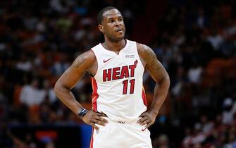MIAMI, FLORIDA - OCTOBER 18:  Dion Waiters #11 of the Miami Heat looks on against the Houston Rockets during the second half at American Airlines Arena on October 18, 2019 in Miami, Florida. NOTE TO USER: User expressly acknowledges and agrees that, by downloading and or using this photograph, User is consenting to the terms and conditions of the Getty Images License Agreement. (Photo by Michael Reaves/Getty Images)