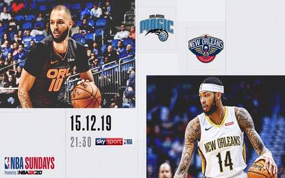 NBA Sundays: New Orleans-Orlando su Sky Sport