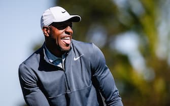 STATELINE, NEVADA - JULY 12: Andre Iguodala heads to the tee during the first round of the 2019 American Century Championship at Edgewood Tahoe Golf Course on July 12, 2019 in Stateline, Nevada. (Photo by Jonathan Devich/Getty Images)