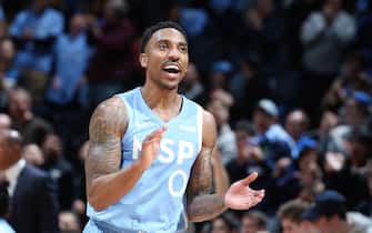 MINNEAPOLIS, MN -  DECEMBER 13: Jeff Teague #0 of the Minnesota Timberwolves reacts to a play during the game against the LA Clippers on December 13, 2019 at Target Center in Minneapolis, Minnesota. NOTE TO USER: User expressly acknowledges and agrees that, by downloading and or using this Photograph, user is consenting to the terms and conditions of the Getty Images License Agreement. Mandatory Copyright Notice: Copyright 2019 NBAE (Photo by David Sherman/NBAE via Getty Images)