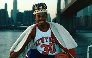 NEW YORK - 1984:  Bernard King #30 of the New York Knicks poses for a 1984 portrait in New York, New York. NOTE TO USER: User expressly acknowledges and agrees that, by downloading and or using this photograph, User is consenting to the terms and conditions of the Getty Images License Agreement. Mandatory copyright notice: Copyright NBAE 2002 (Photo by Noren Trotman/NBAE via Getty Images)