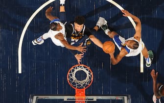 INDIANAPOLIS, IN - JANUARY 2: Jamal Murray #27 of the Denver Nuggets shoots the ball against the Indiana Pacers on January 2, 2020 at Bankers Life Fieldhouse in Indianapolis, Indiana. NOTE TO USER: User expressly acknowledges and agrees that, by downloading and or using this Photograph, user is consenting to the terms and conditions of the Getty Images License Agreement. Mandatory Copyright Notice: Copyright 2020 NBAE (Photo by Ron Hoskins/NBAE via Getty Images)