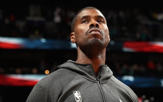 CHARLOTTE, NC - DECEMBER 4: Marvin Williams #2 of the Charlotte Hornets looks on before the game against the Golden State Warriors on December 04, 2019 at Spectrum Center in Charlotte, North Carolina. NOTE TO USER: User expressly acknowledges and agrees that, by downloading and or using this photograph, User is consenting to the terms and conditions of the Getty Images License Agreement.  Mandatory Copyright Notice: Copyright 2019 NBAE (Photo by Kent Smith/NBAE via Getty Images) 