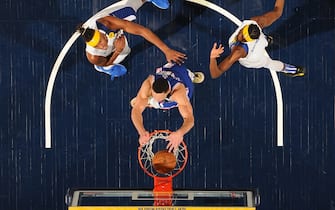 INDIANAPOLIS, IN - JANUARY 13:  Ben Simmons #25 of the Philadelphia 76ers dunks the ball during the game against the Indiana Pacers on January 13, 2020 at Bankers Life Fieldhouse in Indianapolis, Indiana. NOTE TO USER: User expressly acknowledges and agrees that, by downloading and or using this Photograph, user is consenting to the terms and conditions of the Getty Images License Agreement. Mandatory Copyright Notice: Copyright 2020 NBAE (Photo by Ron Hoskins/NBAE via Getty Images)