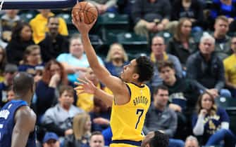 INDIANAPOLIS, INDIANA - JANUARY 17:  Malcolm Brogdon #7 of the Indiana Pacers shoots the ball against the Minnesota Timberwolves at Bankers Life Fieldhouse on January 17, 2020 in Indianapolis, Indiana.    NOTE TO USER: User expressly acknowledges and agrees that, by downloading and or using this photograph, User is consenting to the terms and conditions of the Getty Images License Agreement. (Photo by Andy Lyons/Getty Images)