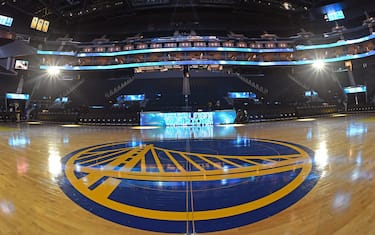 SAN FRANCISCO, CA - DECEMBER 28: A center view of the court at the Case Center on December 28, 2019 at Chase Center in San Francisco, California. NOTE TO USER: User expressly acknowledges and agrees that, by downloading and or using this photograph, user is consenting to the terms and conditions of Getty Images License Agreement. Mandatory Copyright Notice: Copyright 2019 NBAE (Photo by Noah Graham/NBAE via Getty Images)