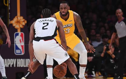 Lakers-Clippers non si gioca: partita rinviata