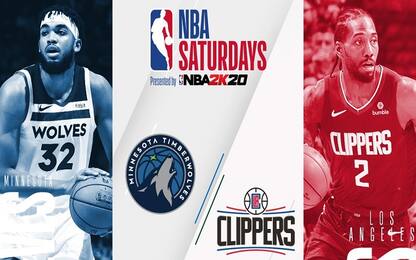 NBA Saturdays: Clippers-Timberwolves su Sky Sport