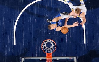 INDIANAPOLIS, IN - FEBRUARY 3: Domantas Sabonis #11 of the Indiana Pacers shoots the ball against the Dallas Mavericks on February 3, 2020 at Bankers Life Fieldhouse in Indianapolis, Indiana. NOTE TO USER: User expressly acknowledges and agrees that, by downloading and or using this Photograph, user is consenting to the terms and conditions of the Getty Images License Agreement. Mandatory Copyright Notice: Copyright 2020 NBAE (Photo by Ron Hoskins/NBAE via Getty Images)