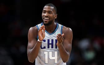 CHICAGO, ILLINOIS - DECEMBER 13: Michael Kidd-Gilchrist #14 of the Charlotte Hornets reacts in the second quarter against the Chicago Bulls at the United Center on December 13, 2019 in Chicago, Illinois. NOTE TO USER: User expressly acknowledges and agrees that, by downloading and or using this photograph, User is consenting to the terms and conditions of the Getty Images License Agreement. (Photo by Dylan Buell/Getty Images)