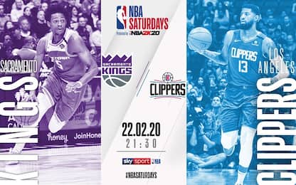 NBA Saturdays: Clippers-Kings sabato su Sky