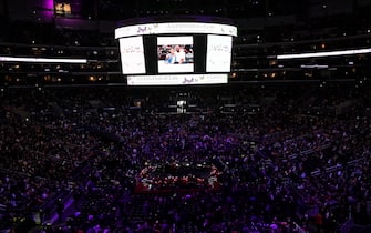 LOS ANGELES, CALIFORNIA - FEBRUARY 24: A general view before the start of The Celebration of Life for Kobe & Gianna Bryant at Staples Center on February 24, 2020 in Los Angeles, California. (Photo by Kevork Djansezian/Getty Images)