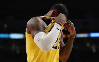 Addio a Kobe: LeBron James c’è ma non si vede