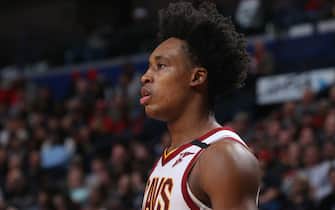 NEW ORLEANS, LA - FEBRUARY 28: Collin Sexton #2 of the Cleveland Cavaliers looks on during the game against the New Orleans Pelicans on February 28, 2020 at the Smoothie King Center in New Orleans, Louisiana. NOTE TO USER: User expressly acknowledges and agrees that, by downloading and or using this Photograph, user is consenting to the terms and conditions of the Getty Images License Agreement. Mandatory Copyright Notice: Copyright 2020 NBAE (Photo by Layne Murdoch Jr./NBAE via Getty Images)