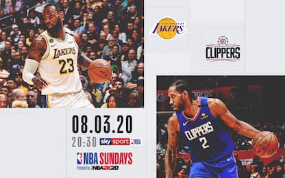 Risultato immagini per lakers clippers sky sport