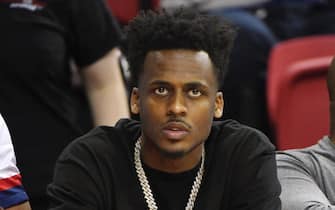 LAS VEGAS, NEVADA - JULY 07:  Antonio Blakeney of the Chicago Bulls attends a game between the Cleveland Cavaliers and the Bulls during the 2019 NBA Summer League at the Thomas & Mack Center on July 7, 2019 in Las Vegas, Nevada. NOTE TO USER: User expressly acknowledges and agrees that, by downloading and or using this photograph, User is consenting to the terms and conditions of the Getty Images License Agreement.  (Photo by Ethan Miller/Getty Images)