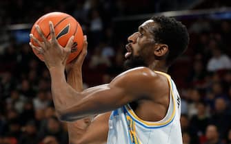 BEIJING, CHINA - JANUARY 02:  Ekpe Udoh #9 of Beijing Ducks in action during 2019/2020 CBA League - Beijing Ducks v Tianjin Pioneers at Beijing Wukesong Sport Arena on January 2, 2020 in Beijing, China. (Photo by Fred Lee/Getty Images)
