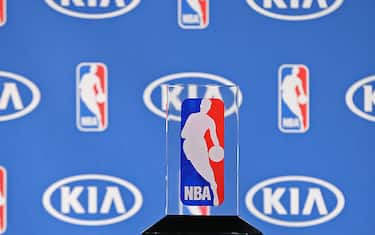 MINNEAPOLIS, MN - MAY 16:  A close up shot of the Eddie Gottlieb trophy as Karl-Anthony Towns #32 of the Minnesota Timberwolves is named the 2015- 2016 Kia NBA Rookie of the Year during a press conference on May 16, 2016 at Target Center in Minneapolis, Minnesota. NOTE TO USER: User expressly acknowledges and agrees that, by downloading and or using this Photograph, user is consenting to the terms and conditions of the Getty Images License Agreement. Mandatory Copyright Notice: Copyright 2016 NBAE (Photo by David Sherman/NBAE via Getty Images)