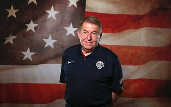LAS VEGAS, NV - JULY 21: Jerry Colangelo, Managing Director of the USA Basketball, poses for a portrait on July 21, 2016 at the Wynn Las Vegas in Las Vegas, NV. NOTE TO USER: User expressly acknowledges and agrees that, by downloading and or using this photograph, User is consenting to the terms and conditions of the Getty Images License Agreement. Mandatory Copyright Notice: Copyright 2016 NBAE (Photo by Nathaniel S. Butler/NBAE via Getty Images) 