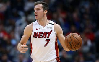 NEW ORLEANS, LOUISIANA - MARCH 06: Goran Dragic #7 of the Miami Heat reacts drives with the ball the New Orleans Pelicans during a game at the Smoothie King Center on March 06, 2020 in New Orleans, Louisiana. NOTE TO USER: User expressly acknowledges and agrees that, by downloading and or using this Photograph, user is consenting to the terms and conditions of the Getty Images License Agreement. (Photo by Jonathan Bachman/Getty Images)
