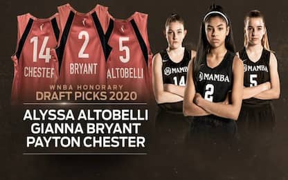 Bryant, Altobelli e Chester onorate al Draft WNBA