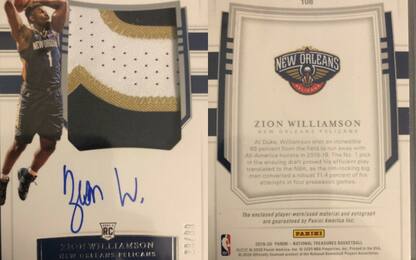 Zion Williamson, 100.000$ per una card da rookie