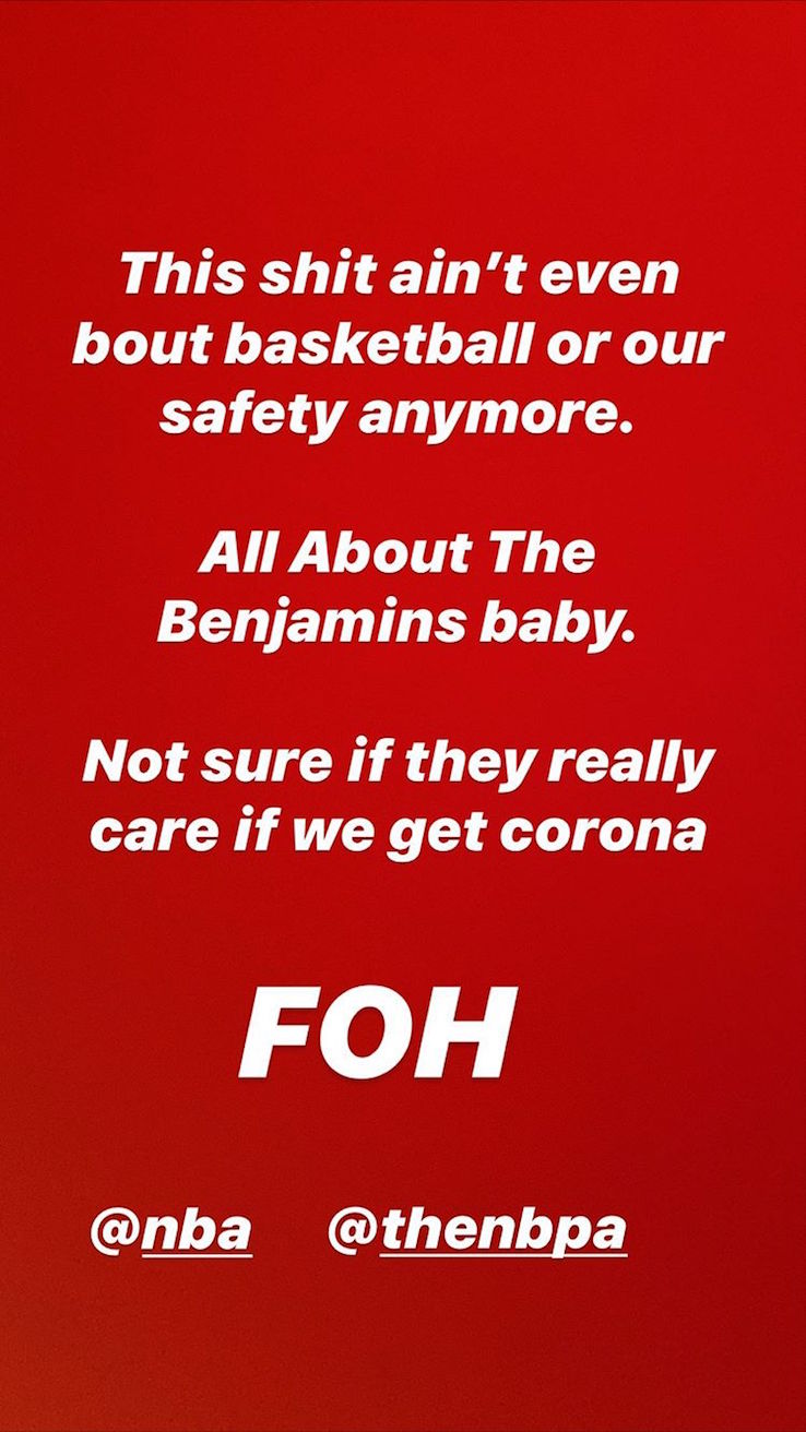 La Instagram story di Justise Winslow La Instagram story di Justise Winslow