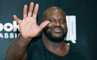 SEOUL, SOUTH KOREA - AUGUST 20:  Shaquille O'neal attends the hand printing session for Reebok Classic on August 20, 2015 in Seoul, South Korea.  (Photo by Han Myung-Gu/Getty Images)