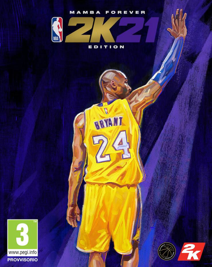 La cover di NBA 2K21 con Kobe Bryant per PS5 e Series X