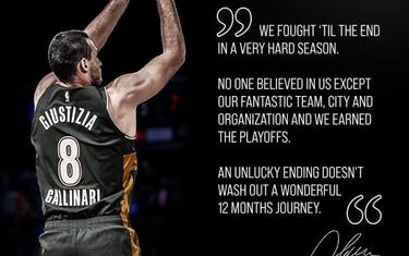 Gallo saluta OKC: "Abbiamo lottato fino alla fine"