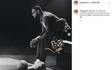 LeBron a Kobe: "Spero di averti reso orgoglioso"