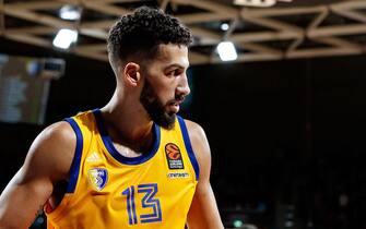 MUNICH, GERMANY - DECEMBER 06: Anthony Gill of Khimki Moscow Region looks on during the Turkish Airlines EuroLeague match between FC Bayern Munich and Khimki Moscow Region at on December 6, 2018 in Munich, Germany. (Photo by TF-Images/TF-Images via Getty Images)