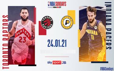 NBA Sundays: Indiana-Toronto alle 19 su Sky Sport