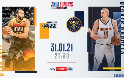 NBA Sundays: Denver-Utah alle 21.30 su Sky Sport