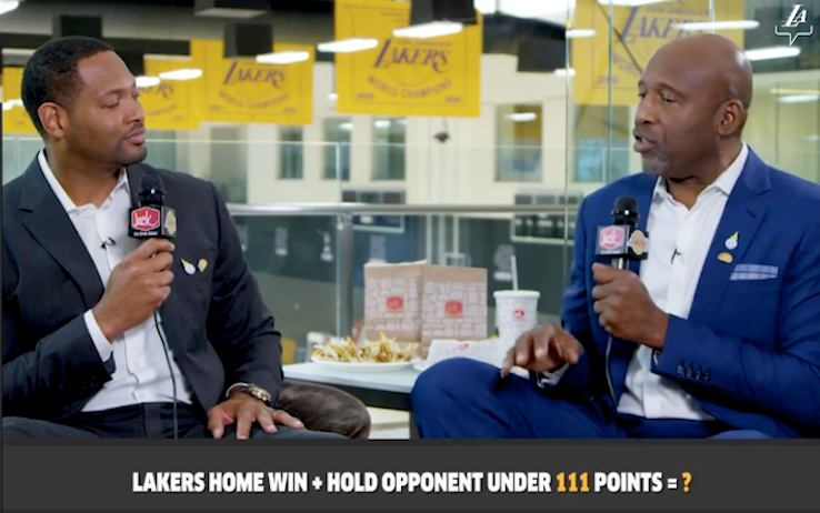 Robert Horry e James Worthy testimonial della promozione regala-tacos