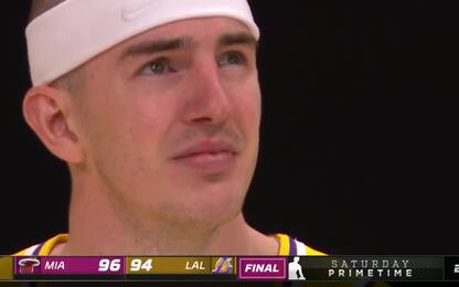 Lakers, il tiro decisivo lo prende Caruso. VIDEO