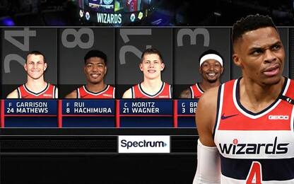 Wizards, quintetto TV errato: IT e non Westbrook