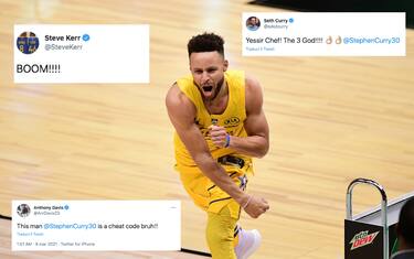 Curry, trionfo da 3 punti: reazioni del mondo NBA