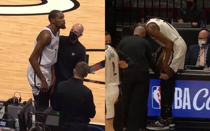 Allarme Nets: si fa male (di nuovo) Durant. VIDEO