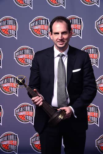 UNCASVILLE, CT - MAY 15: Inductee Sean Sutton poses for portrait during the 2020 Basketball Hall of Fame Enshrinement Ceremony on May 15, 2021 at the Mohegan Sun Arena at Mohegan Sun in Uncasville, Connecticut. NOTE TO USER: User expressly acknowledges and agrees that, by downloading and/or using this photograph, user is consenting to the terms and conditions of the Getty Images License Agreement.  Mandatory Copyright Notice: Copyright 2021 NBAE (Photo by Jennifer Pottheiser/NBAE via Getty Images) 